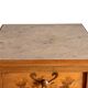 Nightstand in marked pine and marble, 37x81cm, 1940s, Art Deco, Gallé