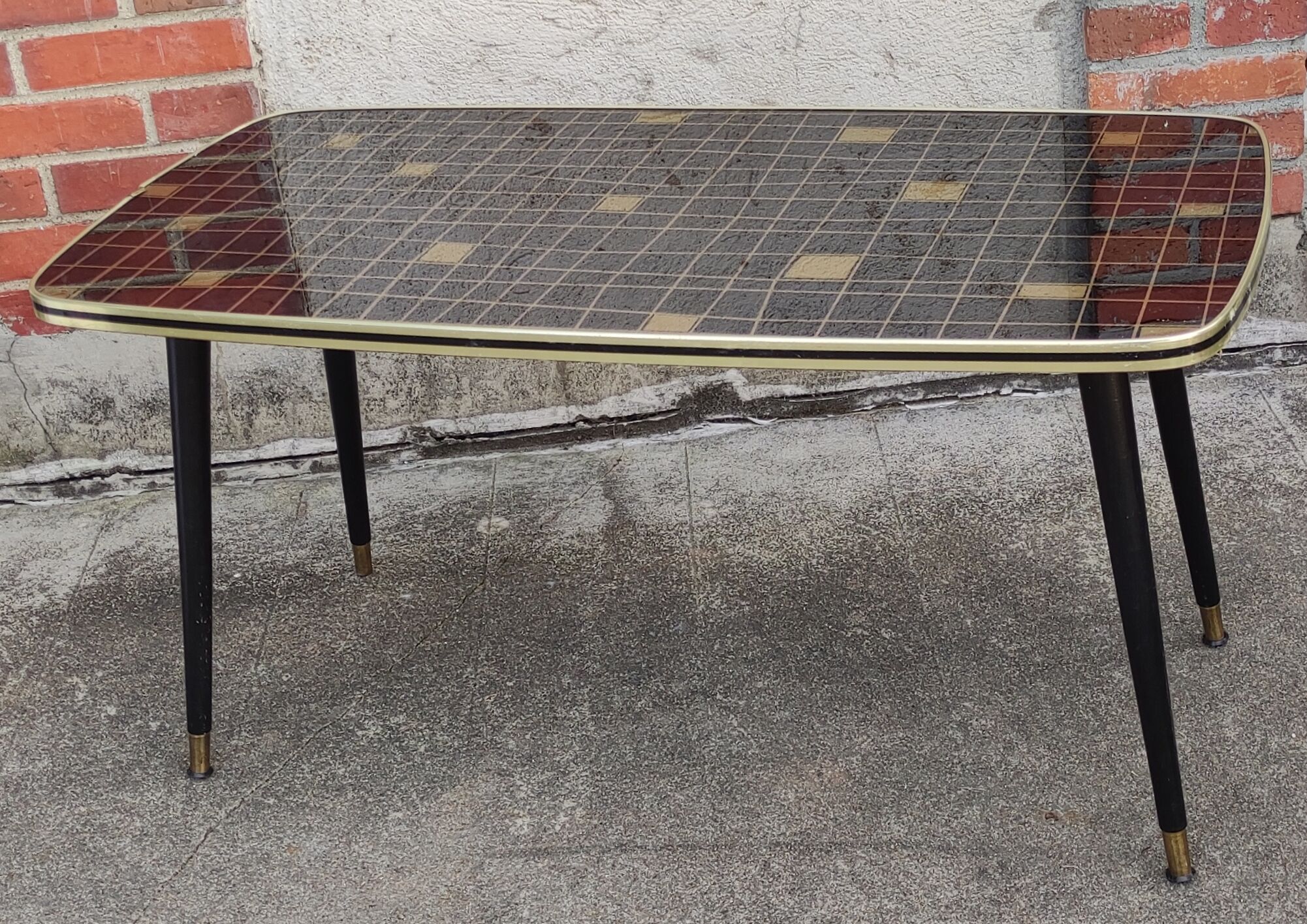 Table basse design années 1960