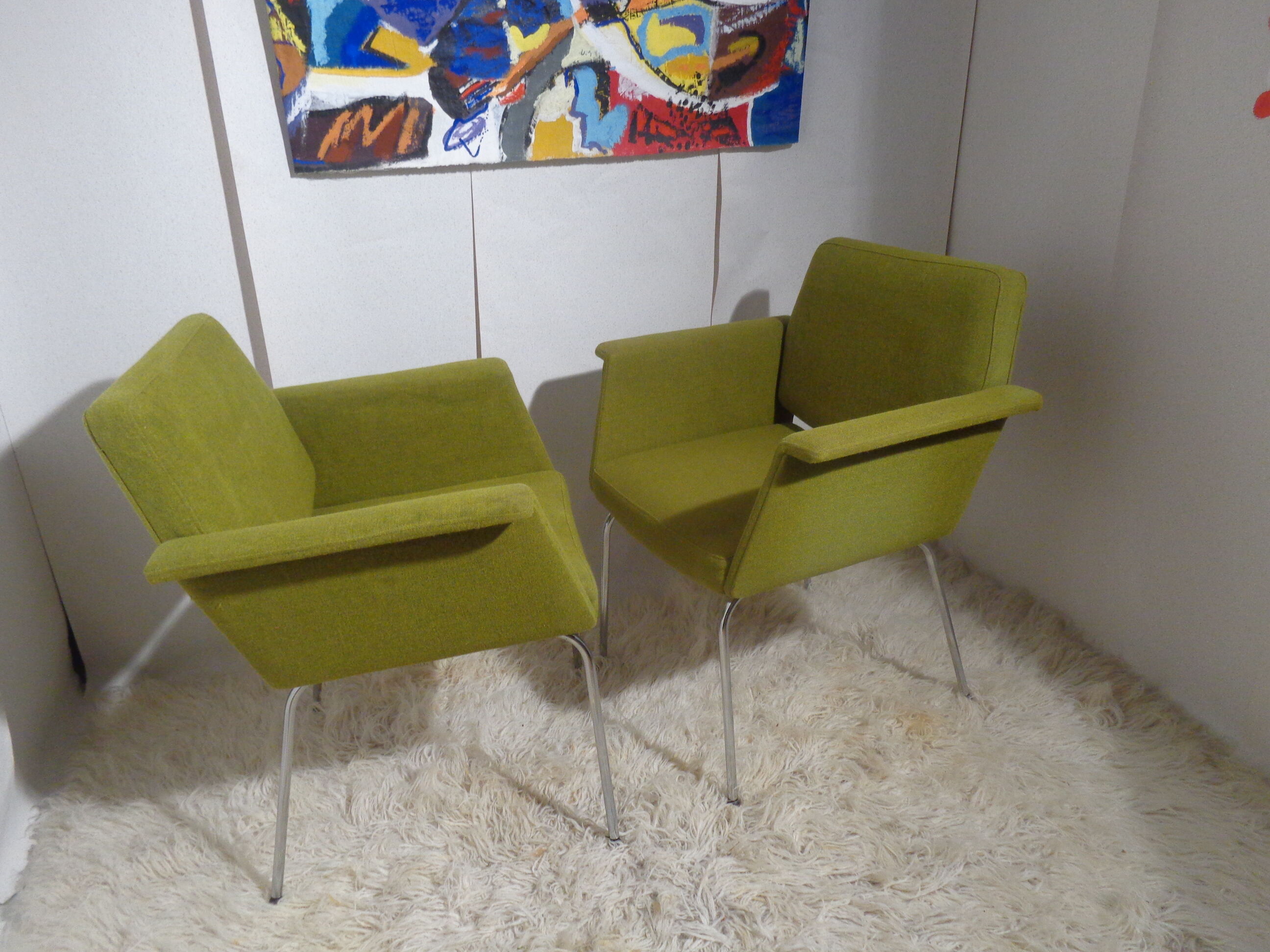 Pair of armchairs 60's Vog brand