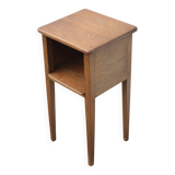 Wooden nightstand, vintage bedside table, sofa end table