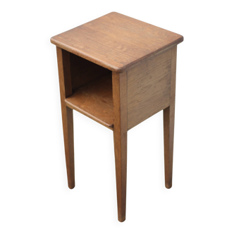 Wooden nightstand, vintage bedside table, sofa end table