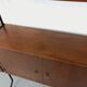 Vintage Italian double modular bookcase in wood and metal