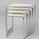 White Kovona nest tables - 1950s Czechia