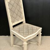6 patinated Louis XVI style chairs