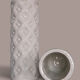 Pair of white Manises pottery vases, 1950s