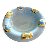 Longwy sky blue ashtray pocket emptier