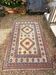 Antique Kazak Caucasian Carpet Wool 200x120 Vintage Blue Oriental Carpet 1900