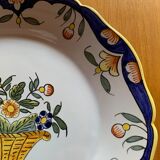 Magnificent old plate in Vieux Rouen signed