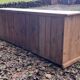 Commode allemande, bureau comptoir en pin 21 tiroirs