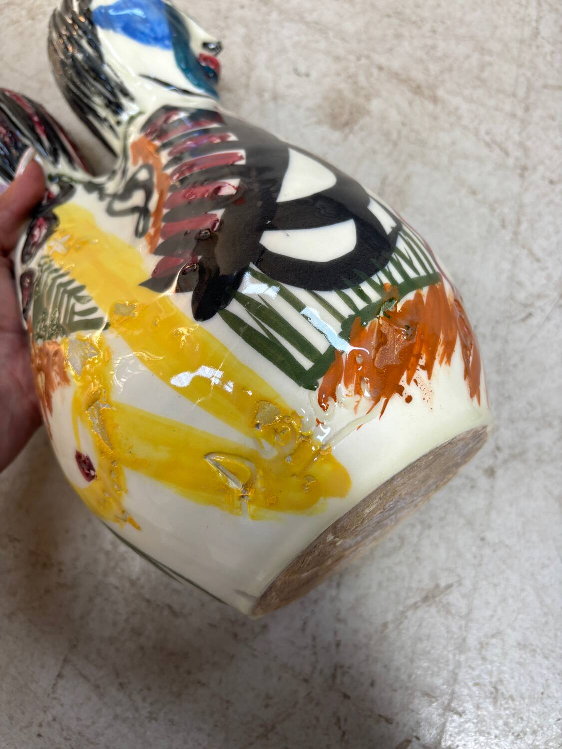 Double ceramic Face Vase