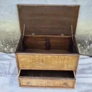 Vintage wicker chest of drawers furniture