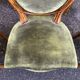 Set of 8 Louis XVI medallion chairs and armchairs in green velvet, 1950.