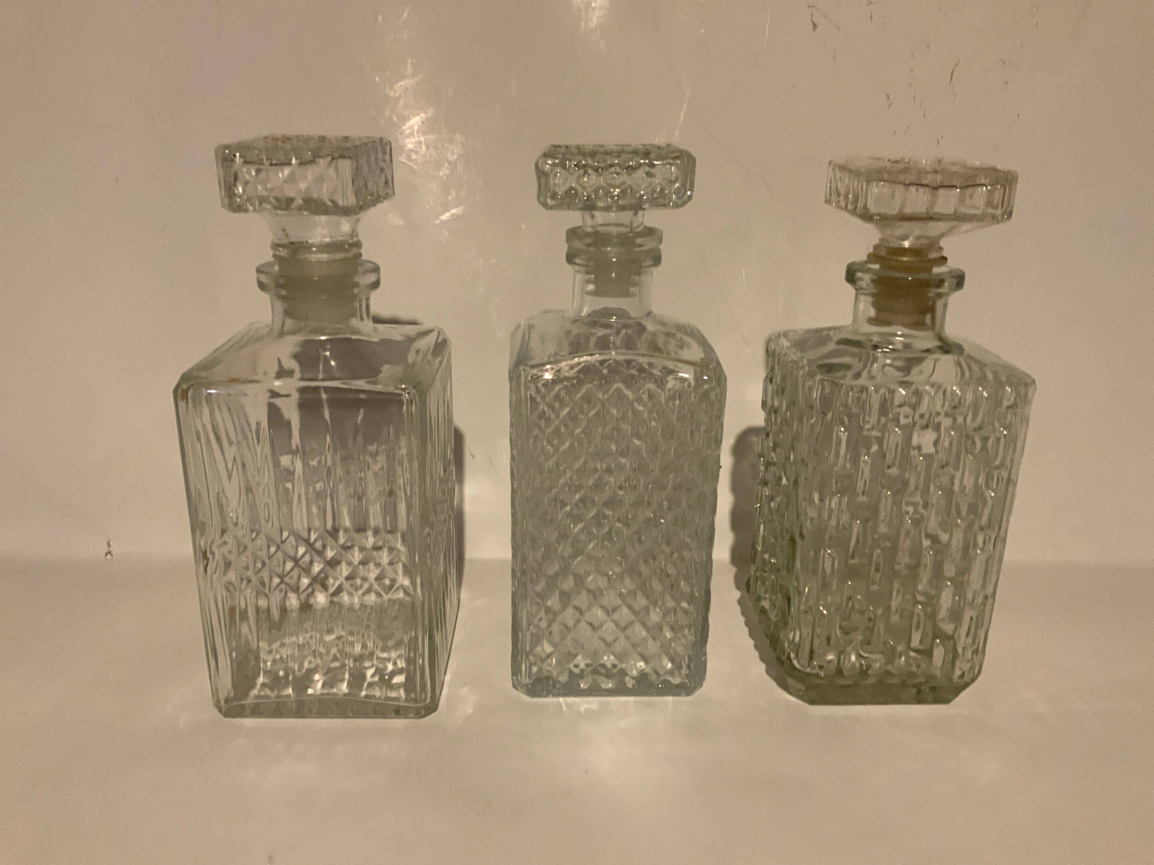 3 carafes à whisky Selency x Monoprix Croisé Laroche