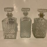 3 Selency x Monoprix Croisé Laroche whisky decanters