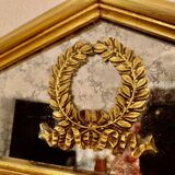 Giltwood carved neoclassical mirror, italy, 1950s.