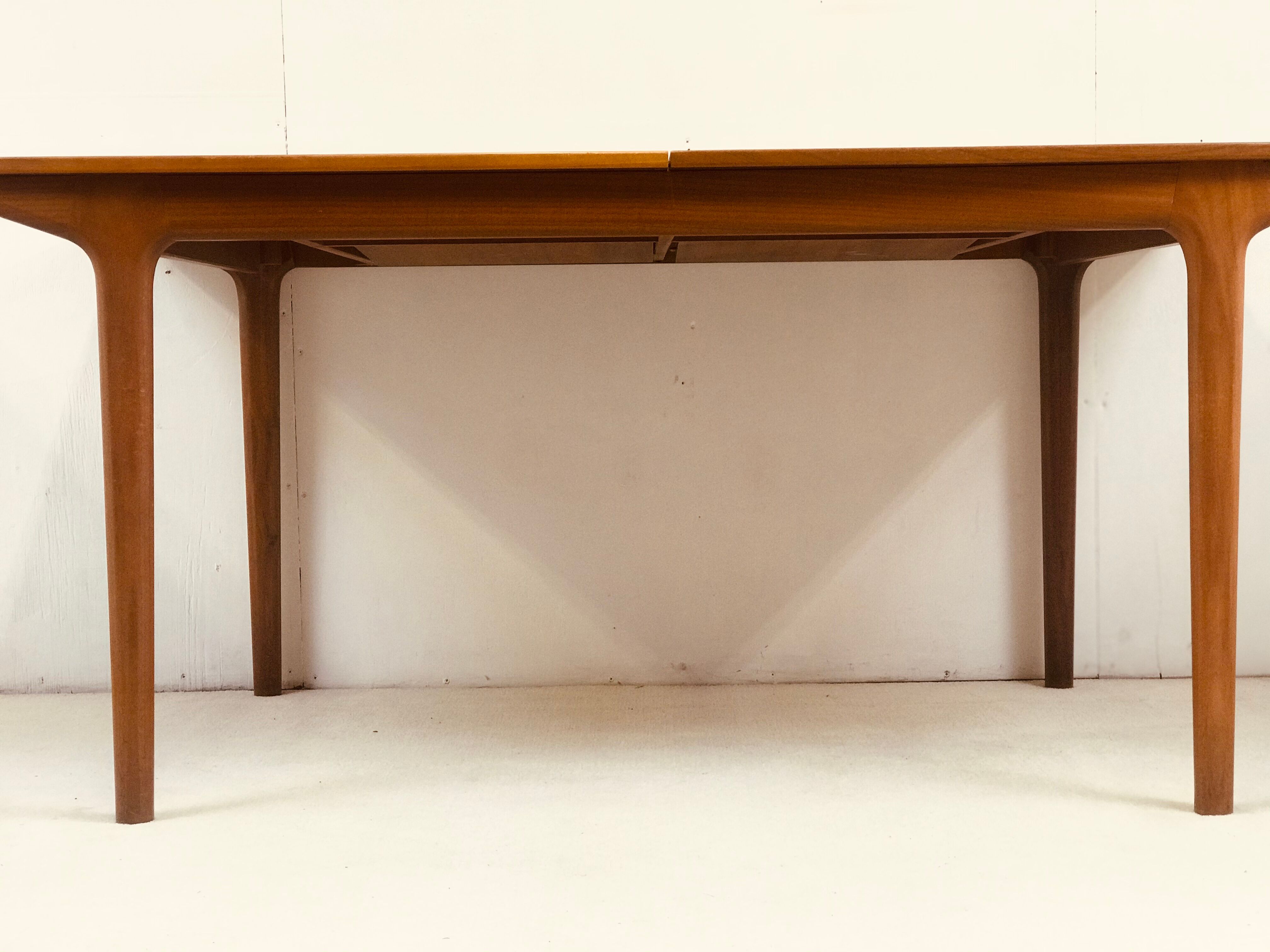 McIntosh extending teak table designed by Tom Robertson 60’s