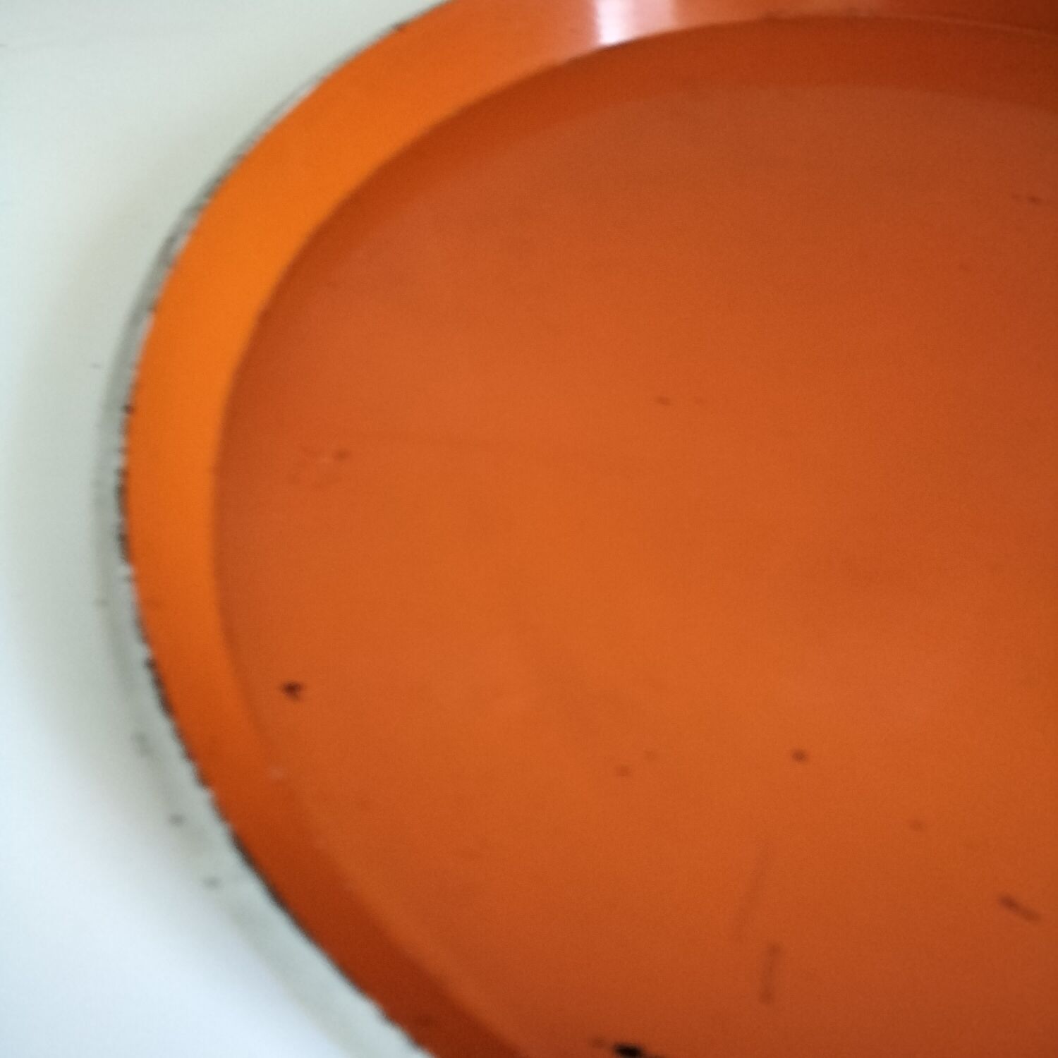 Vintage dish orange