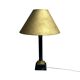 Empire bronze marble and patinated sheet metal lamp base, 20th century