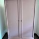 Armoire pieds compas rose mercerie