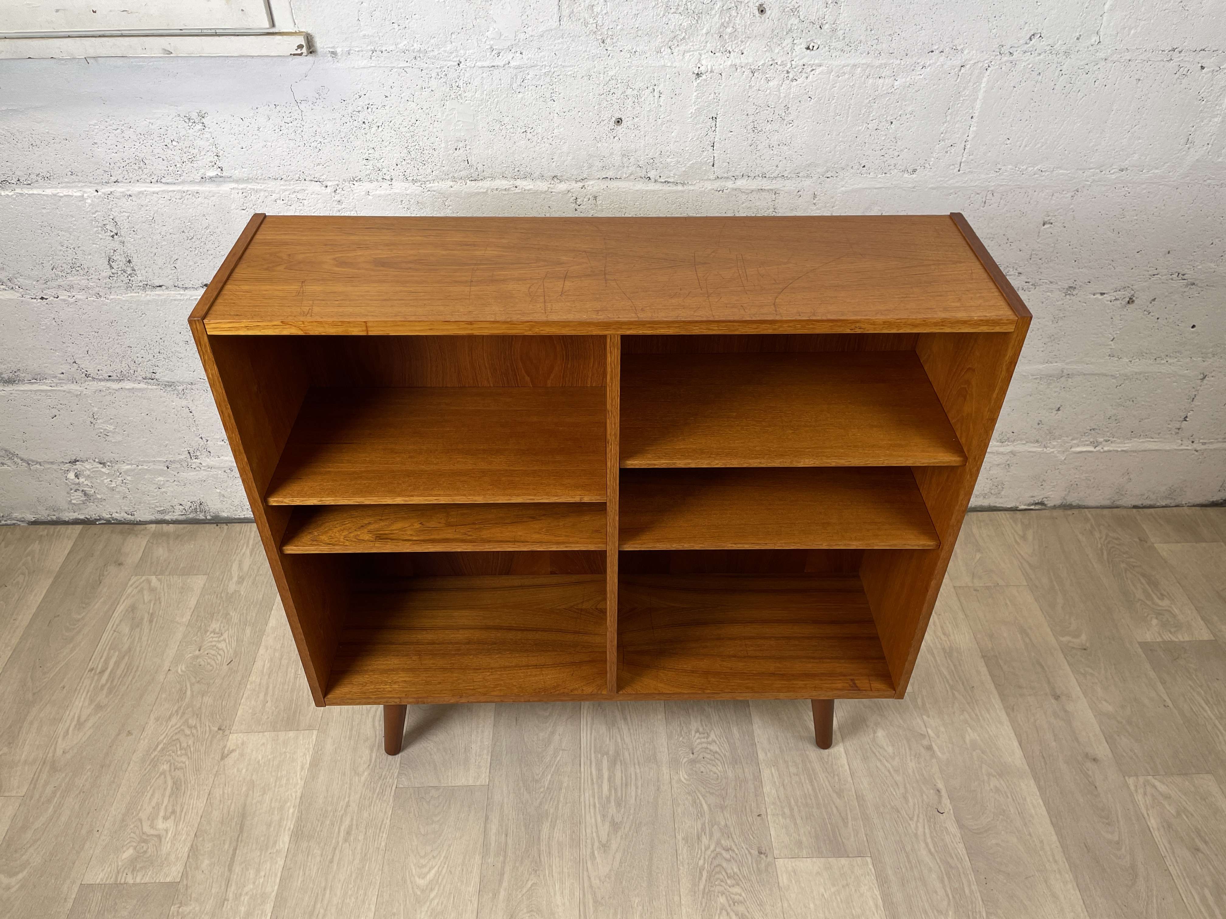 Vintage Scandinavian teak bookcase, 60s