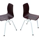 Vintage set of four Stacking Chairs by Elmar Flötotto for Pagholz