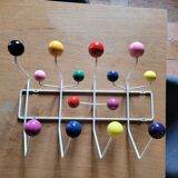 Multicoloured wall coat rack Hang it all Eames
