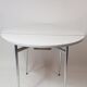 Table en formica ronde pliante et sa chaise