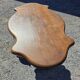 Antique round table in solid oak