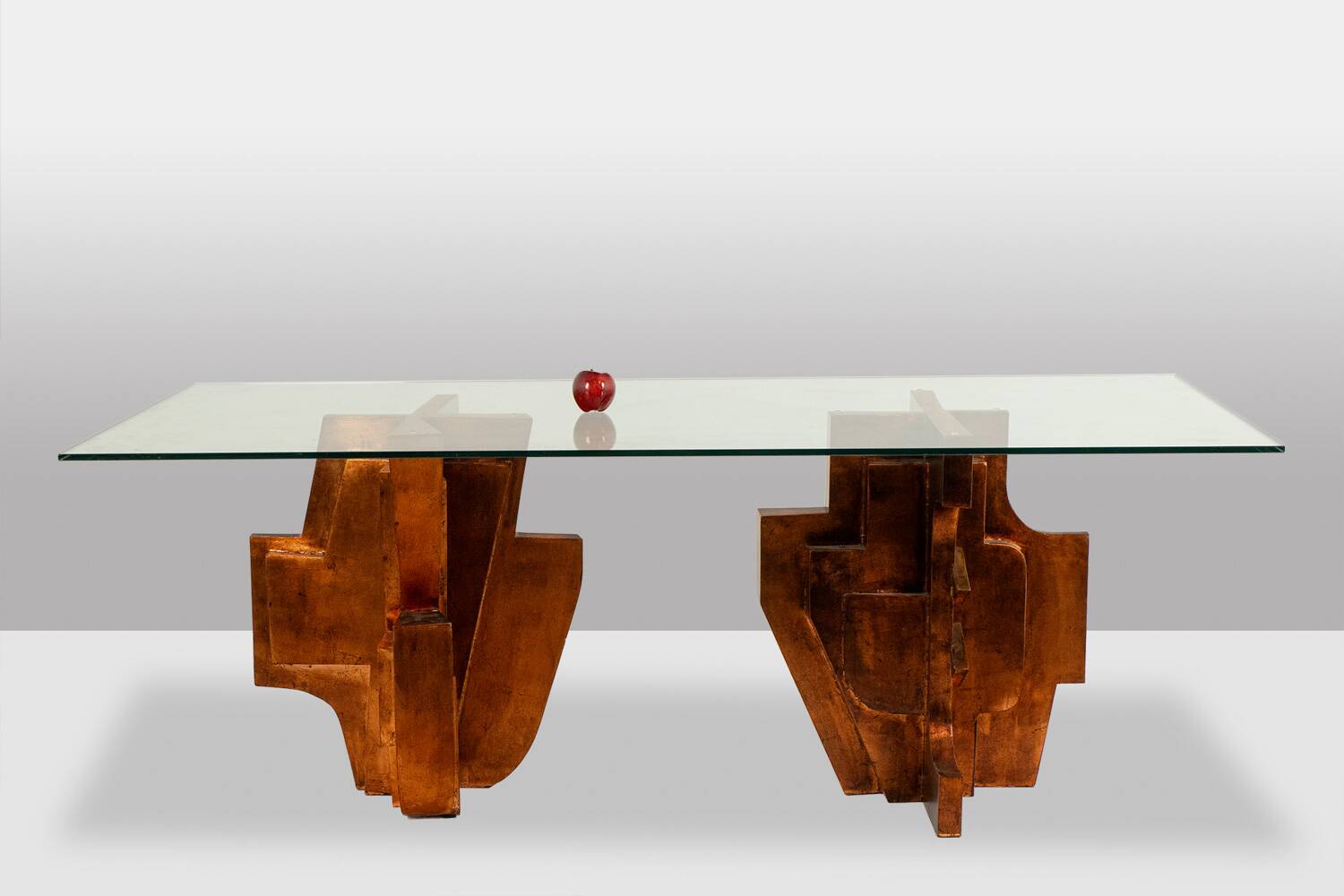 Matteo Ceccarelli. Sculptural table in "brutalist" style. 1980s.