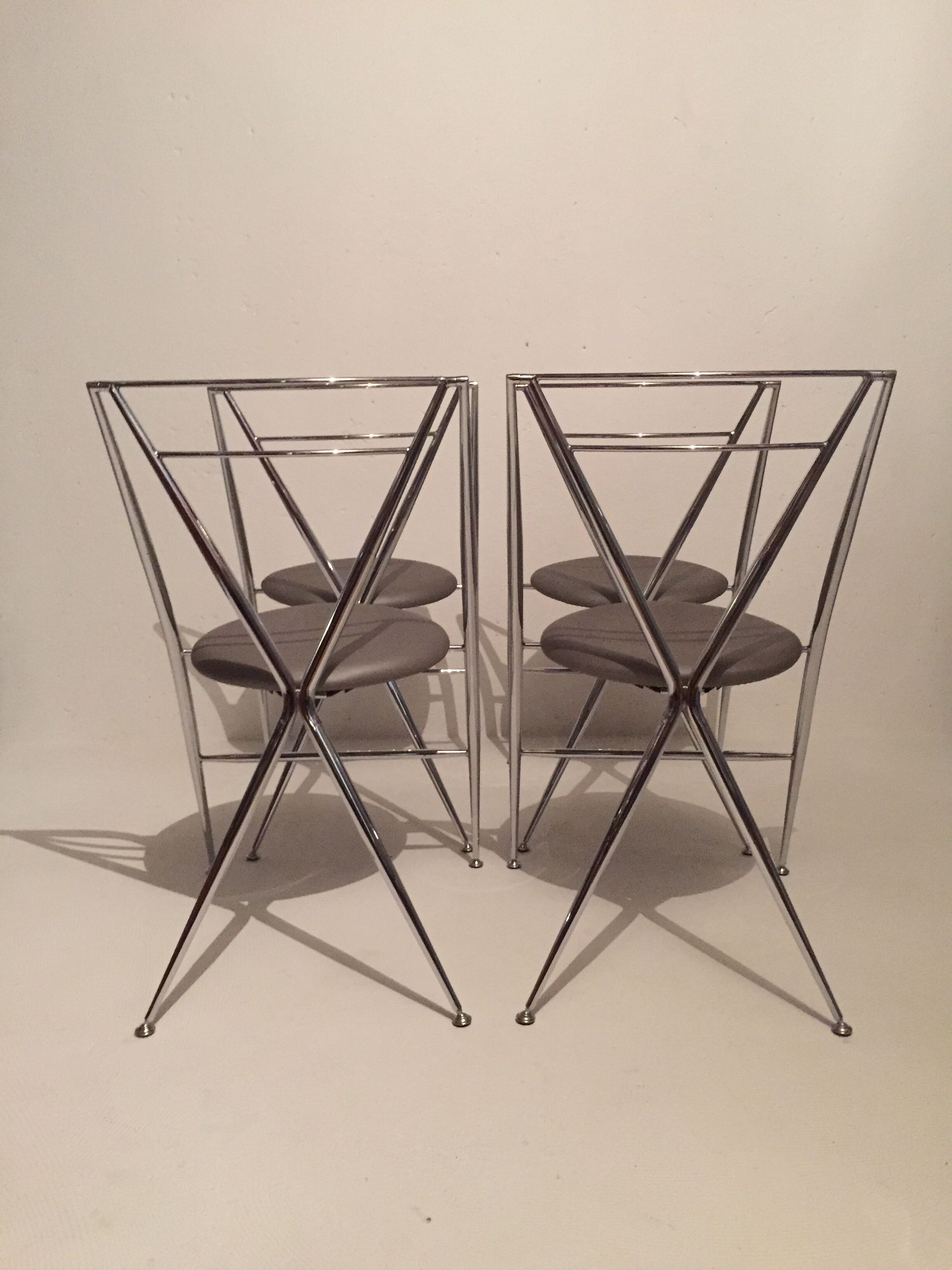 Yamakado, 4 Cinderella folding chairs, design 1987