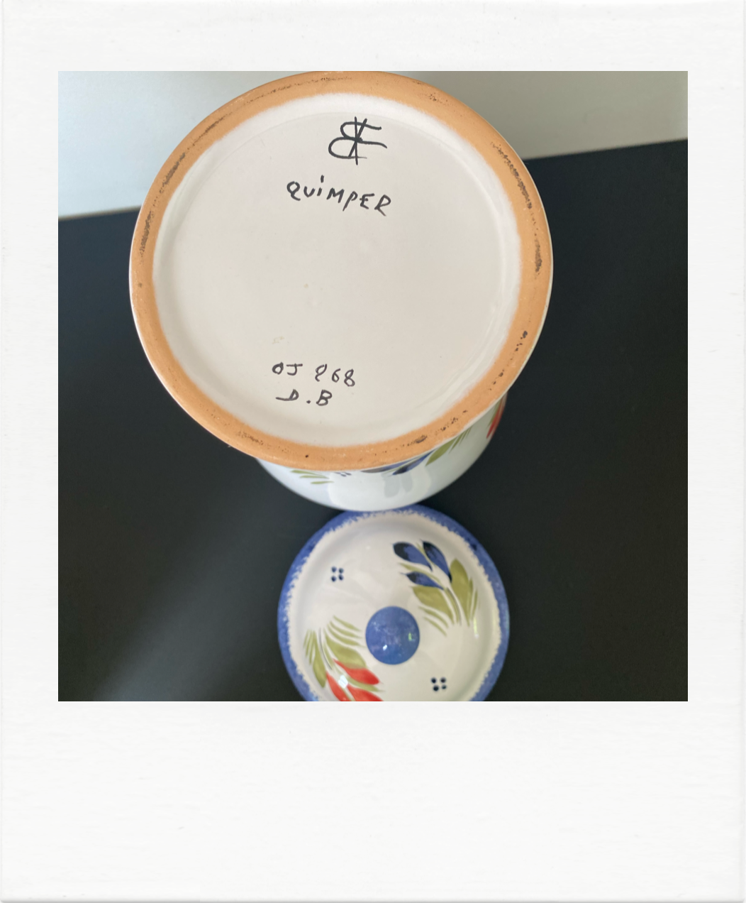 Large apothecary pot Henriot Quimper