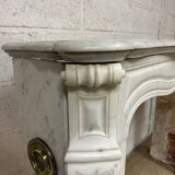 Louis XV style marble fireplace