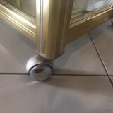 Trolley Hollywood Regency in glass and brass