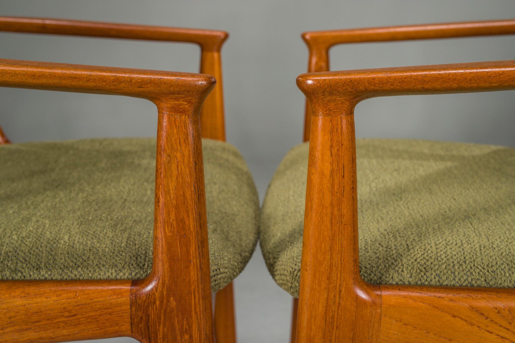 Danish Ella chairs in teak attributed to Arne Vodder for Vamo Sønderborg, 1960s, set of 6