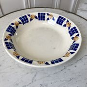 Hollow dish / salad bowl badonviller with geometric patterns 30s