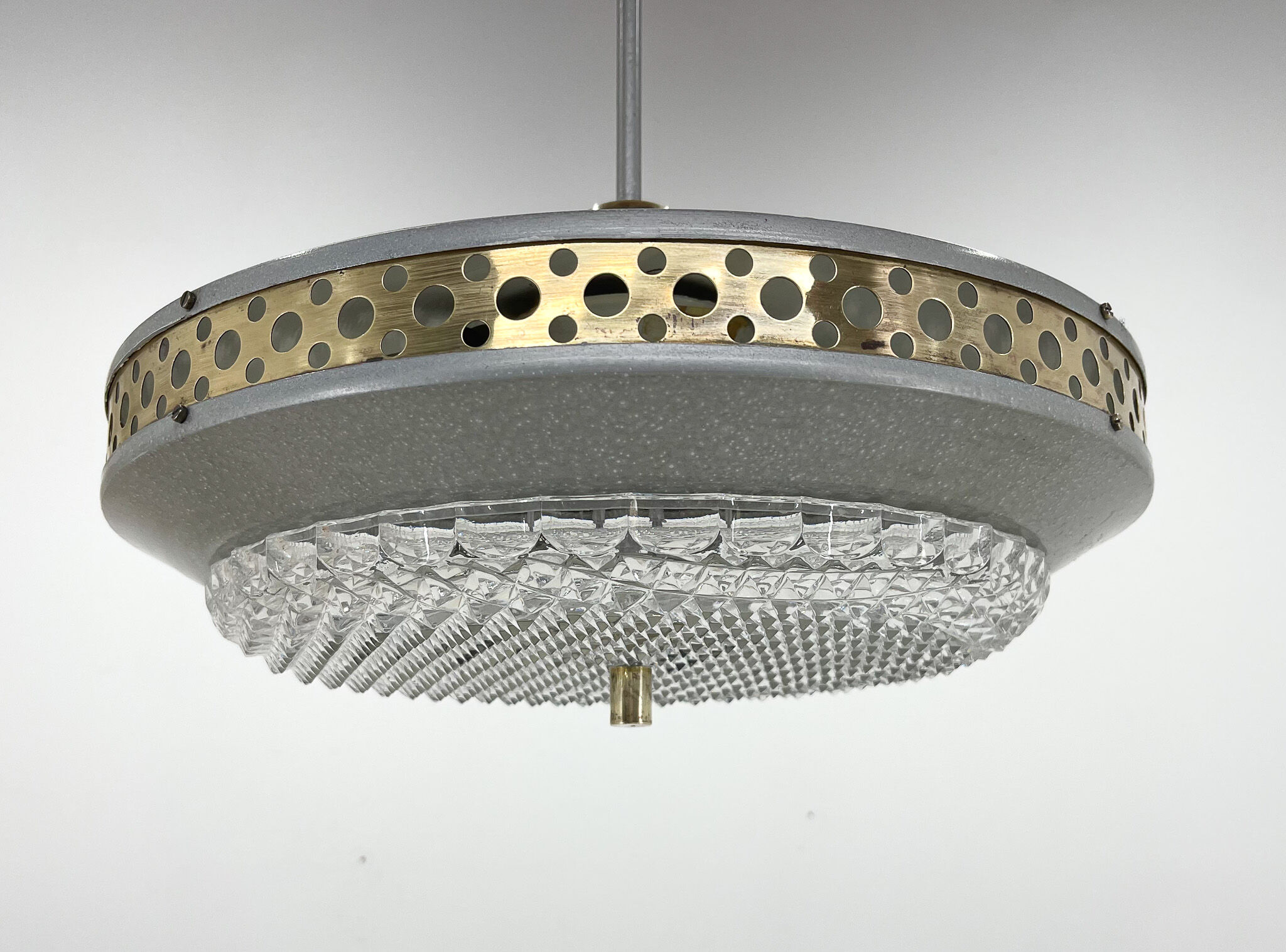 Space age metal pendant by Ludib Bratislava, Czechoslovakia, 1960's