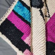 Berber rug in natural wool 2.5 x 1.5 m