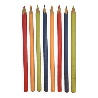 Height 141cm giant wooden colored pencils, retro decoration