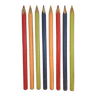 Hauteur 141cm crayons de couleur géants en bois, décoration rétro