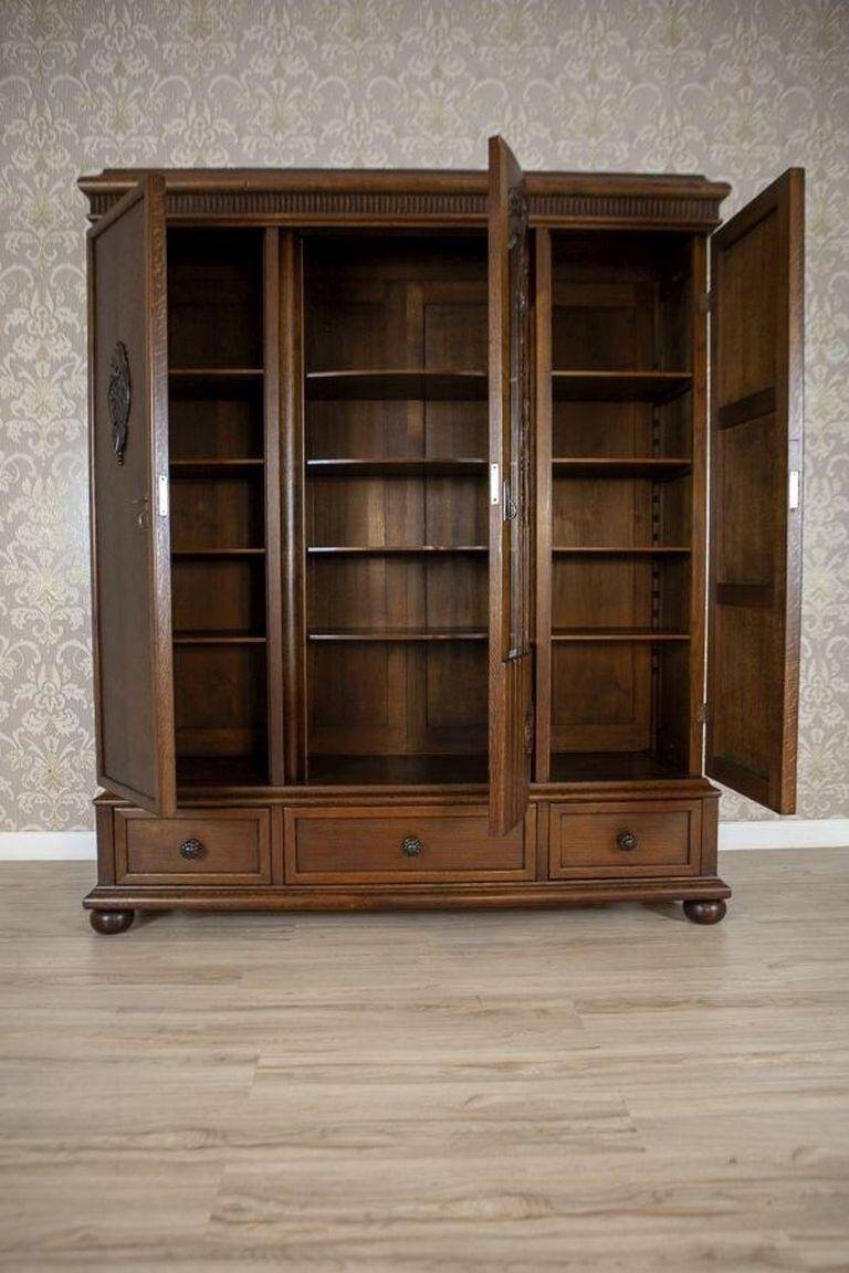Oak Bookcase in Brown, 1930s
