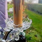 Golden bronze chandelier with fruit pendants