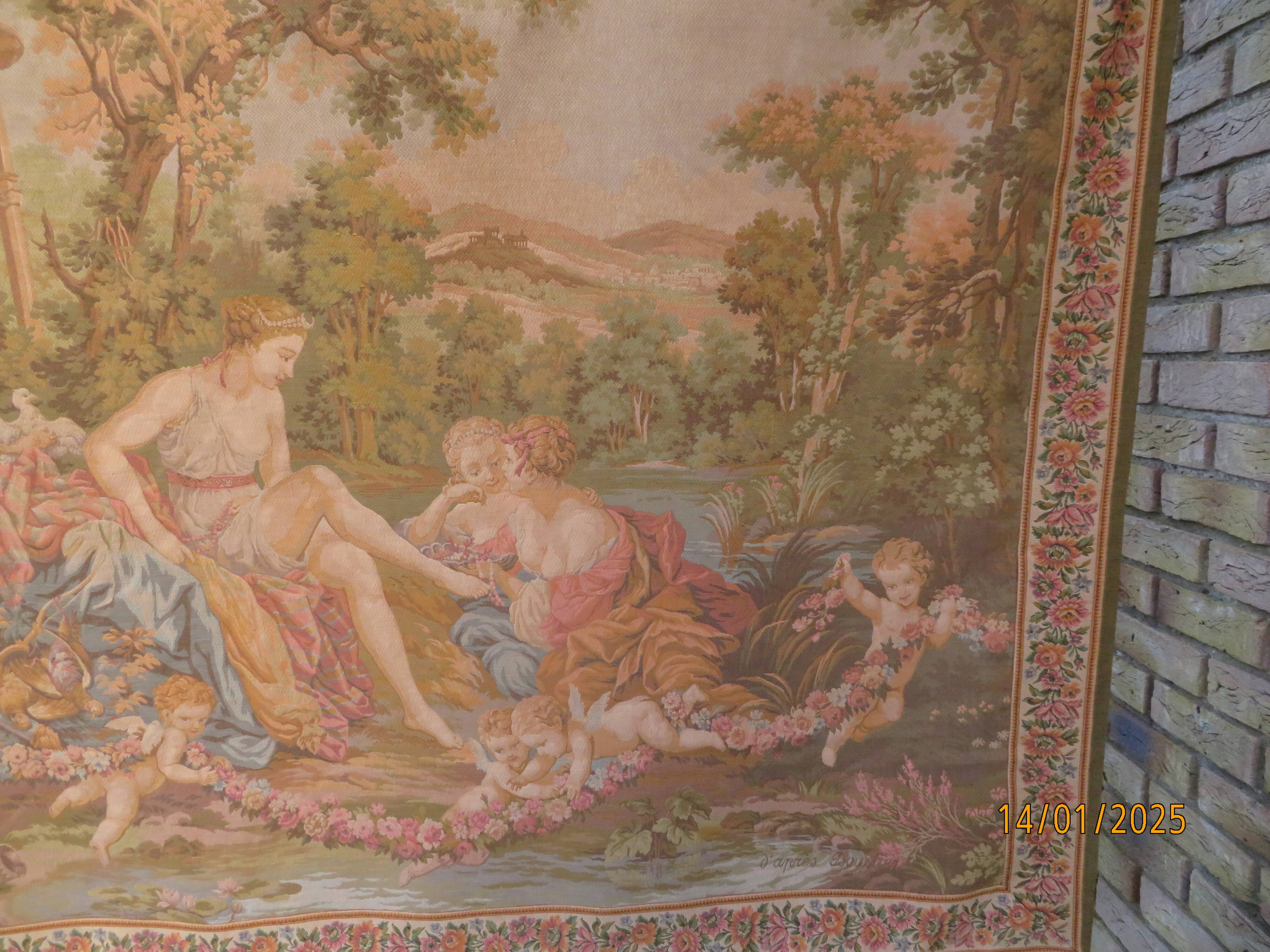 Tapestry 137/184 on bars by Jules Pansu from the Gobelins factory, late 19th century
