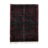 Tapis marocain moderne noir