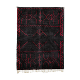 Modern Moroccan carpet black