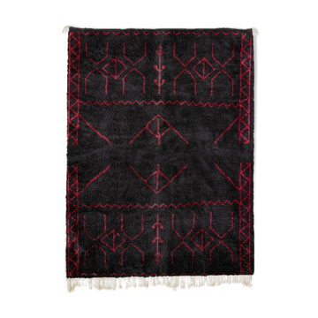 Tapis marocain moderne noir