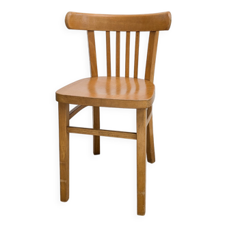 Chaise de café Chaise de bistrot Mid Century Vintage Café Bistro Streben Chaise en bois Vintage Skan