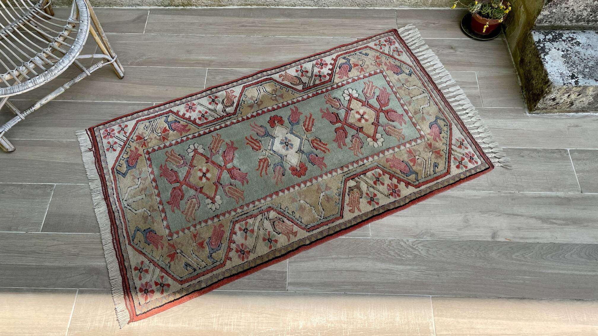 Milas oriental rug inspired by art deco