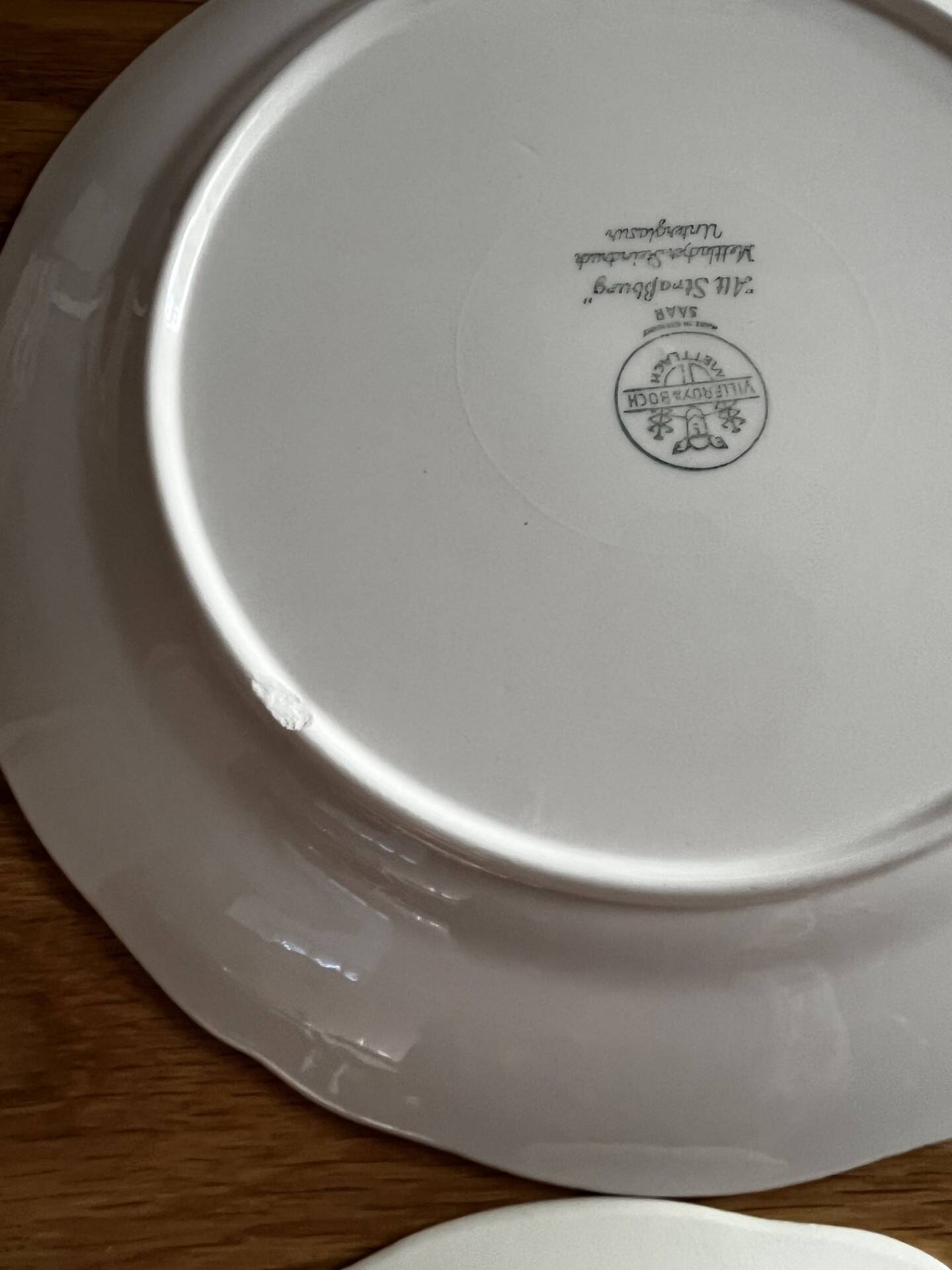 6 assiettes vintage Villeroy et Boch