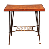 Serving table metal & wood 1950