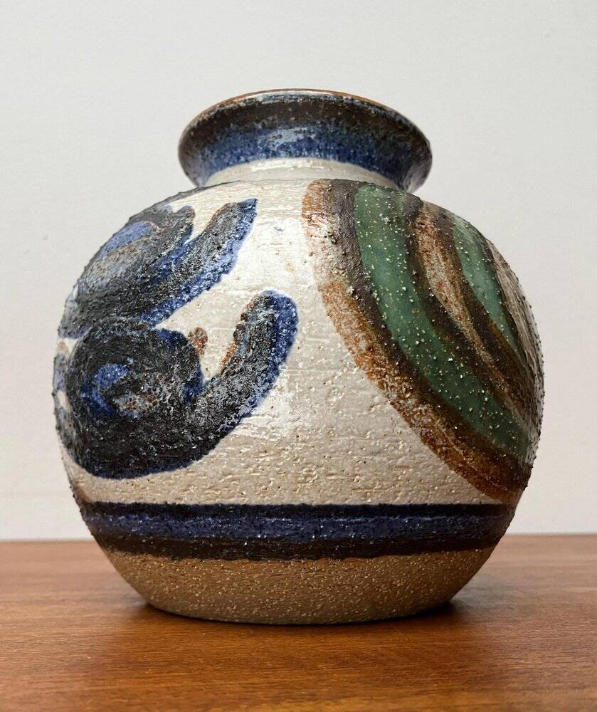Cactus series round vases in ceramic from the mid-century modern Danish studio Søholm, 1960s, set of 2.